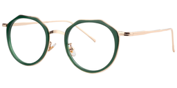 Carolyn Geometric Green Glasses 2