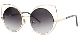 Wendy Cateye Gold Sunglasses2