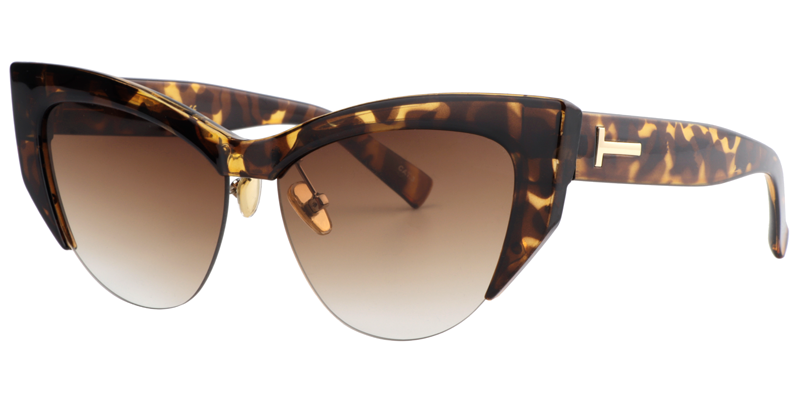 Cateye Light Amber Sunglasses | Zeelool Sunglasses Frames2