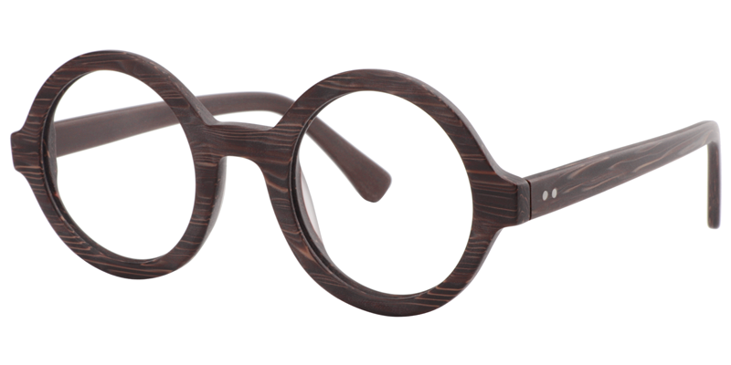 Round Wood Glasses | Zeelool Eyeglasses2