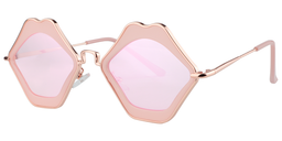 Magda Lip-Shaped Pink Sunglasses2
