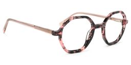 Emeline Geometric Pink-Floral Glasses1