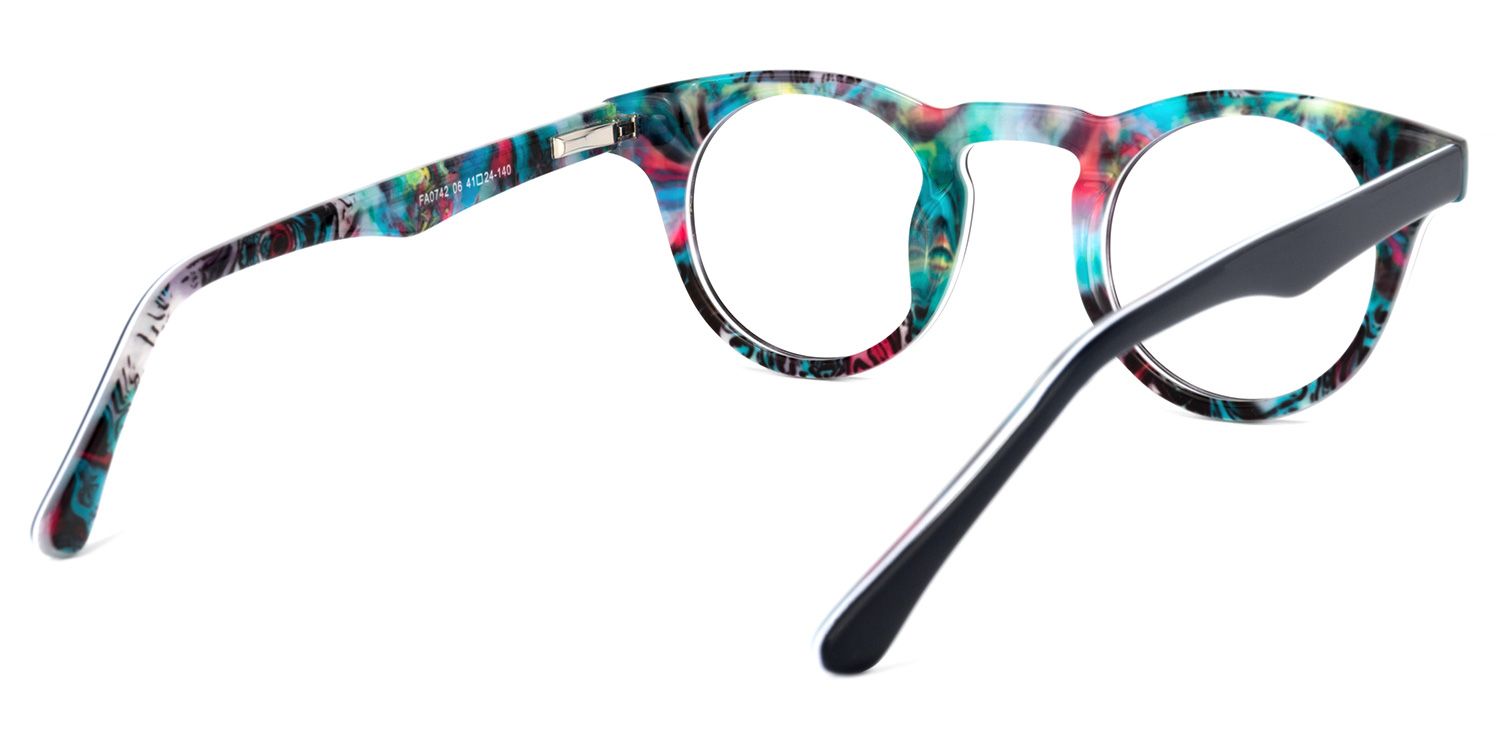 Round Light Tortoise Glasses4