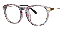 Jordan Round Floral Glasses5