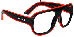 Glowing Orange Aviator Eyeglasses2
