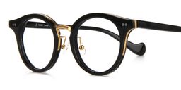 Aimee Round Black Glasses2