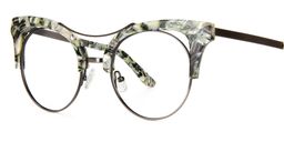 Madeline Cat Eye Green Glasses2