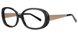 Lzefia Oval Black Glasses3