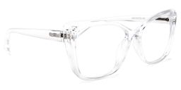 Wallace Cateye Clear Glasses2