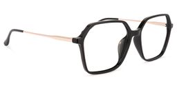 Wisdom Geometric Black Glasses2