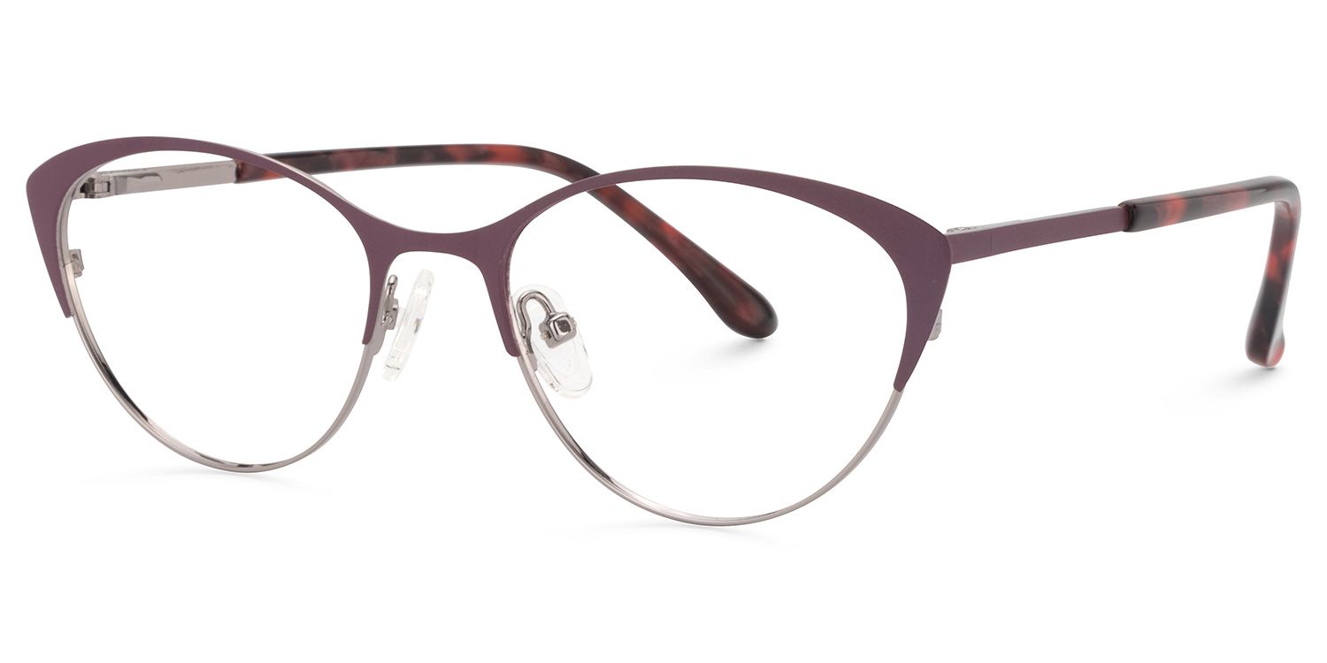 Cat Eye Amaranth Glasses | Zeelool Glasses3