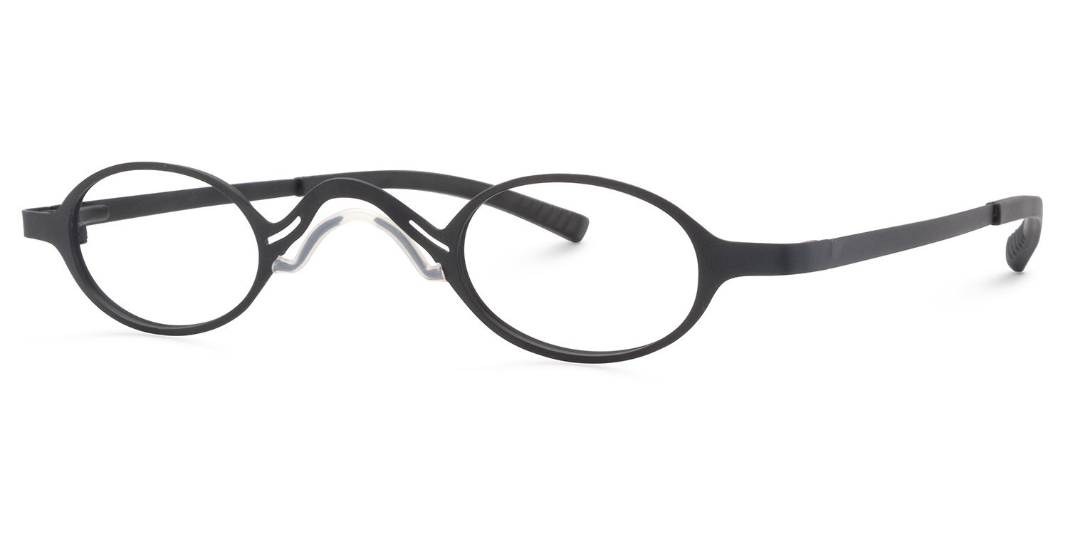 Oval Black Glasses | Zeelool Glasses3
