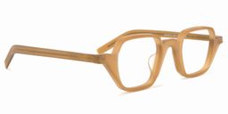 Yasin Square Cameo-Brown Glasses2