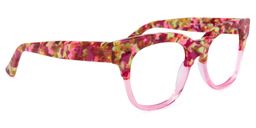 Yessenia Square Pink-Floral Glasses2