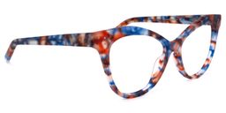 Eschwege Cateye Blue-Floral Glasses2
