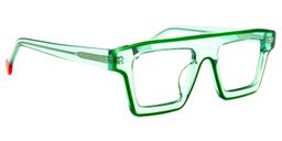 Gerri Square Green Glasses2