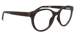 Carla Round Burnt Umber Glasses1