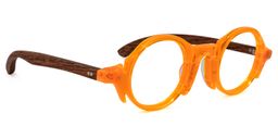 Charlie Round Orange Glasses2