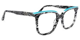 Jaffett Square Black-White Glasses2