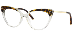 Alivia Cat Eye Tortoise&Clear Glasses3