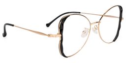 Edith Geometric Black Glasses1