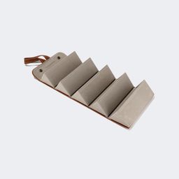 High-end Leather Hanging Brown Eyeglasses Storage Box0