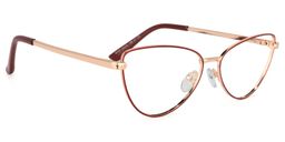 Lorenzo Cateye Red Glasses2