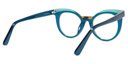Lismary Cateye Blue Glasses3
