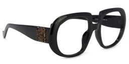 Mackenzie Geometric Black Glasses2