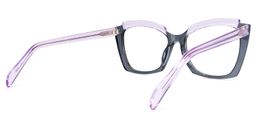 Benesa Browline Gray Glasses3