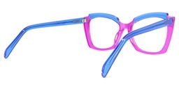 Benesa Browline Purple Glasses3