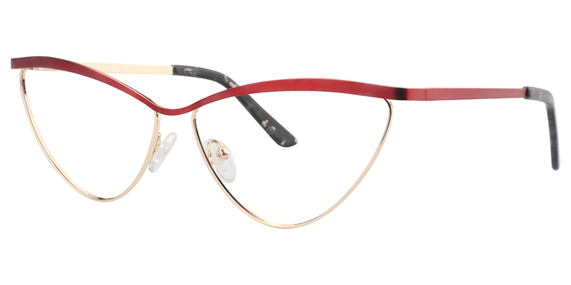Red Cateye Glasses | Zeelool Eyeglass Frames3