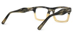 Riley Rectangle Cameo-Green Glasses3