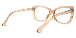 Wendell Cateye Beige Glasses3