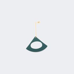 Stylish Fan-Shaped Green Earrings2