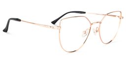 Doyle Cat Eye Gold Glasses1
