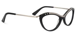 Draper Cat Eye Black Glasses2