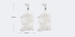 Stylish White Pearl Earrings3