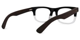 Garz Rectangle Black-Clear Glasses3