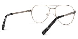 Figueroa Geometric Black-Silver Glasses3