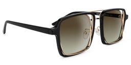 Nellie Black-Gold Aviator Sunglasses1