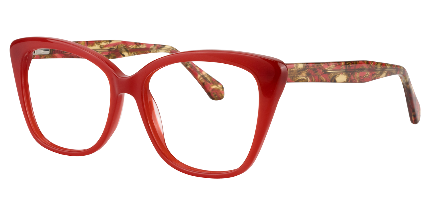 Square Red Glasses | Zeelool Glasses4