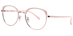 Flora Browline Pink Glasses2