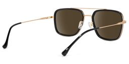 Nayeli Aviator Black-Gold Sunglasses3