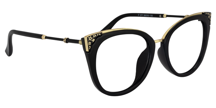 Dalton Cat Eye Black Glasses