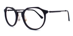 Jacqueline Geometric Black Glasses3