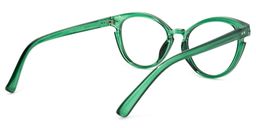 Affleck Cateye Dark-Green Glasses4