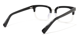Hargett Rectangle Black-White Glasses4