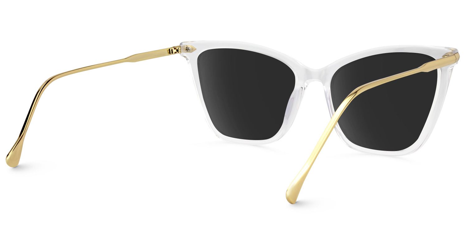 Hilary Butterfly Clear Full Rim Sunglasses | ZEELOOL CA4