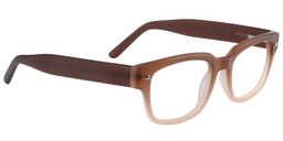 Cora Rectangle Brown Glasses3
